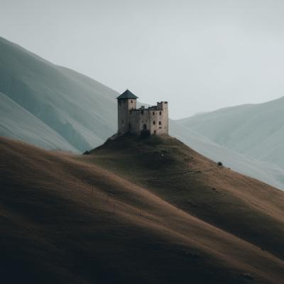 윤유월 성곽 돌기